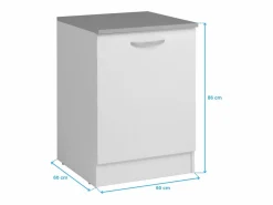 Cocina Eko Contemporánea Blanca con 4 Módulos Aéreos y 5 Bajos (SIN Campana) Blanco