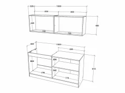 Cocina Equipada haaus Alegra, , L 160 cm Blanco