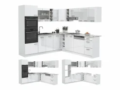 Discount Cocina esquinera alto brillo/ 247x60x81.6 r-line Cocina Completa
