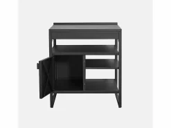 Sweeek Cocina exterior 6 módulos acero inoxidable Negro