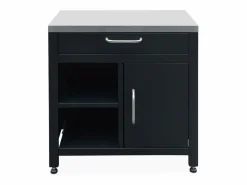 Discount Sweeek Cocina exterior completa de acero inoxidable de 6 módulos Negro