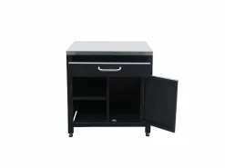 Discount Sweeek Cocina exterior completa de acero inoxidable de 6 módulos Negro