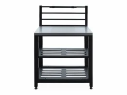 Discount Sweeek Cocina exterior completa de acero inoxidable de 6 módulos Negro