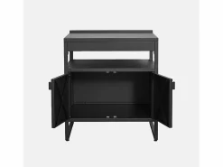 Sweeek Cocina exterior de acero, 2 puertas, 80cm