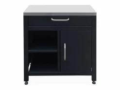 Sweeek Cocina exterior de acero 1 cajón y 1 puerta, 80cm