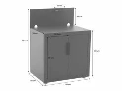 Sale Cocina exterior de acero 2 puertas 1 gancho, 80cm Materiales Y Utensilios De Cocina