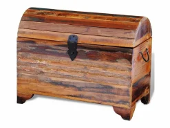 Discount vidaxl Cofre de almacenamiento de madera maciza reciclada Color natural claro