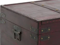 Outlet Cofre de madera Antibes, cuadrado Baúl Y Arcón|Accesorios De Almacenaje