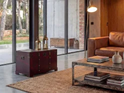 Outlet Cofre de madera Antibes, cuadrado Baúl Y Arcón|Accesorios De Almacenaje
