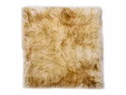 Online Cojines de sillas 2 uds piel oveja real marrón mezcla 40x40 cm ES715609 Marru00f3n