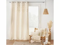 Hot Douceur d'intérieur Cojín bohemio tufted con borlas Beige