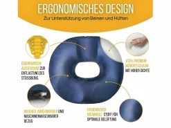 Online Inphysio Cojín Donut para el Cóccix 44x44x7,5 COJÍN COCCIX Azul