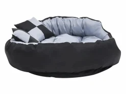 Online Clicnbuy Cojín para perro reversible y lavable y negro 110x80x23 cm Gris