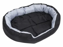 Online Clicnbuy Cojín para perro reversible y lavable y negro 110x80x23 cm Gris