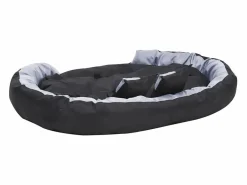 Discount Clicnbuy Cojín para perro reversible y lavable y negro 150x120x25 cm Gris