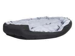 Discount Clicnbuy Cojín para perro reversible y lavable y negro 150x120x25 cm Gris