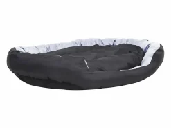 Discount Clicnbuy Cojín para perro reversible y lavable y negro 150x120x25 cm Gris