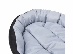 Discount Clicnbuy Cojín para perro reversible y lavable y negro 150x120x25 cm Gris