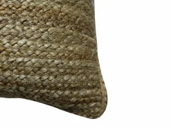 Best Cojín trenzado 100% jute - 60 x 60 cm - Natural - ZAMBAI Ropa De Casa