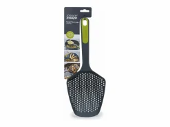 Best Colador Scoop Plus de nylon resistente al calor con mango antideslizante y ganchos integrados - Verde Materiales Y Utensilios De Cocina