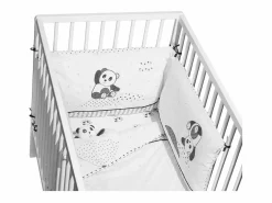 Outlet Sauthon Colcha de algodón para cuna Negro