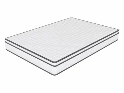 Colchón 140 x 190 cm - altura 25 cm - de espuma fría - ergonómico - con muelles ensacados - para niños y adultos