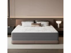 Colchón 180 x 200 cm con muelles ensacados de 7 zonas, firmeza H3, espuma de confort de 22 cm de grosor, anti-alérgico - HOMAVO