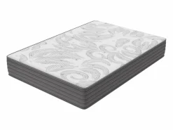 Colchón 180 x 200 cm con muelles ensacados de 7 zonas, firmeza H3, espuma de confort de 22 cm de grosor, anti-alérgico - HOMAVO