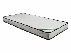 Clearance NATUREA Colchón 90 x 190 cm espuma y funda de bambú grueso 15 cm - KANANI de Blanco