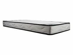 Clearance NATUREA Colchón 90 x 190 cm espuma y funda de bambú grueso 15 cm - KANANI de Blanco
