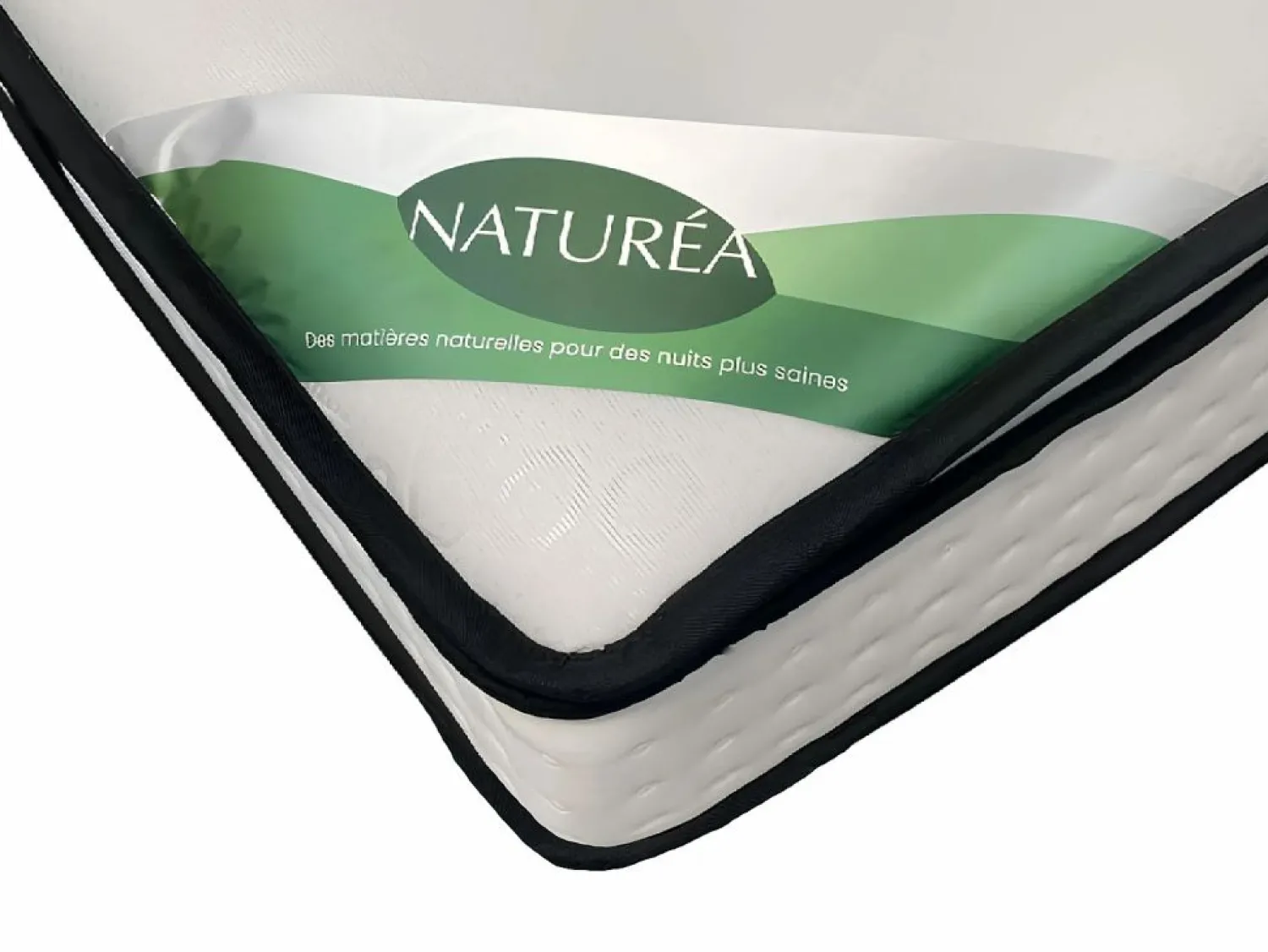 Best NATUREA Colchón 180 x 200 cm King size muelles ensacados 7 zonas + espuma de confort - TAREVO de Blanco