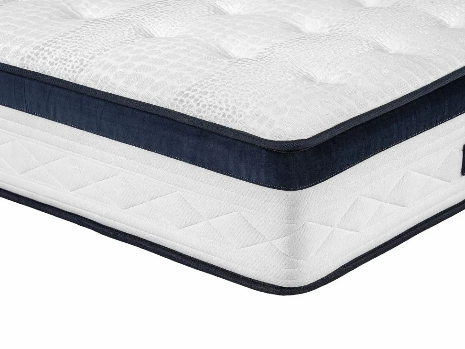 Discount Ysmée Colchón 180 x 200 cm king size muelles ensacados + espuma - KOROVOU de YSMÉE Blanco