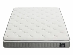 Clearance Ysmée Colchón 180 x 200 cm king size muelles ensacados + viscoelástica 21 cm de grosor - VITOGO de YSMÉE Blanco