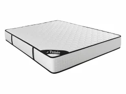 Sale Ysmée Colchón 160 x 200 cm Queen Size muelles ensacados 7 zonas y viscoelástica 22cm de grosor - LUREAN de YSMÉE Blanco