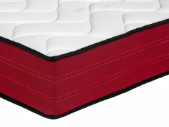 New Ysmée Colchón 160 x 200 cm queen size Muelles ensacados + Espuma de confort - JUBIA de Blanco