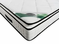 Discount NATUREA Colchón de 160 x 200 cm de espuma y tela de bambú de 23 cm de grosor - ADANA de Blanco