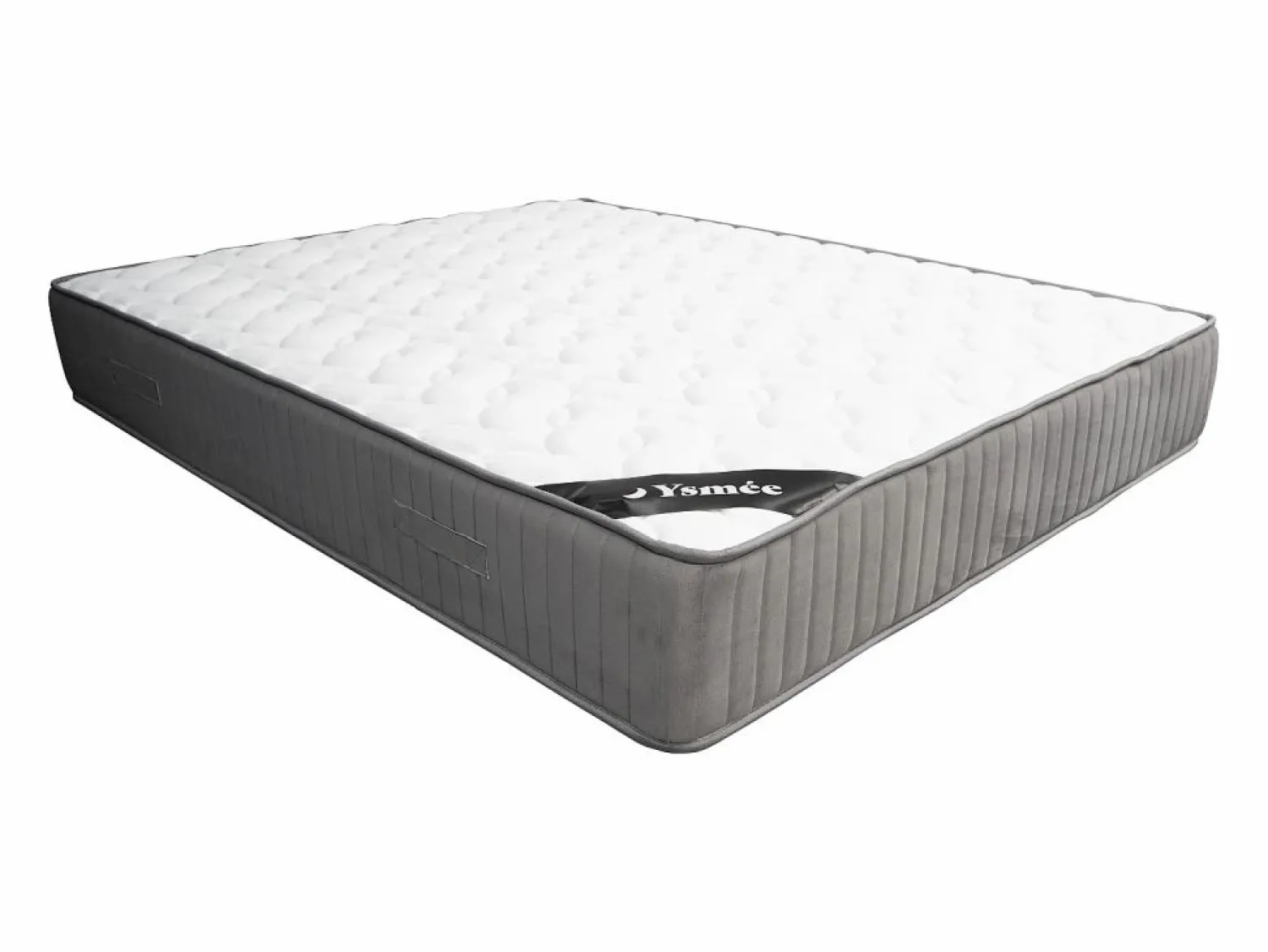 Outlet Ysmée Colchón de 140 x 190 cm de espuma HR y acabado de látex de 30 cm de grosor - MALINO de YSMÉE Blanco