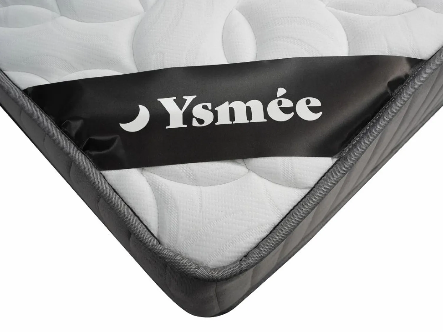 Outlet Ysmée Colchón de 140 x 190 cm de espuma HR y acabado de látex de 30 cm de grosor - MALINO de YSMÉE Blanco