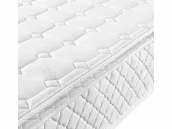 DripeX Colchón de espuma fría de 160 x 200 cm con 7 zonas de muelles ensacados y cubrecolchón integrado, 25 cm de grosor, certificado Oeko-Tex, firmeza media