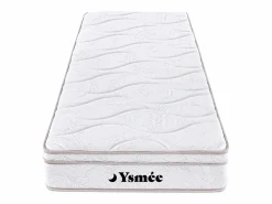 Outlet Ysmée Colchón de muelles de 3 zonas WOLKENTANZ - 90x200cm Blanco