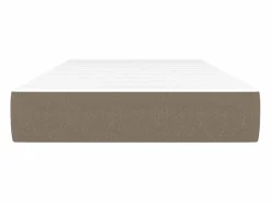 Colchón de muelles ensacados tela gris taupe 90x190x20 cm ES845698