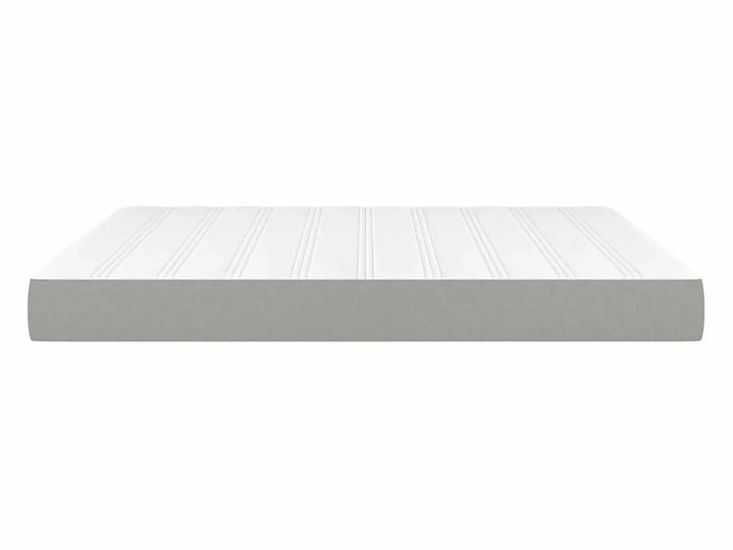 New Colchón de muelles ensacados tela gris claro 180x200x20 cm ES166467 Colchones - 180X200Cm