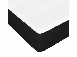 Colchón de muelles ensacados tela negro 90x190x20 cm ES662831