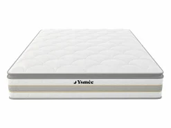 Clearance Ysmée Colchón de muelles ensacados CANTERBURY YSMEE - 140 x190 Blanco