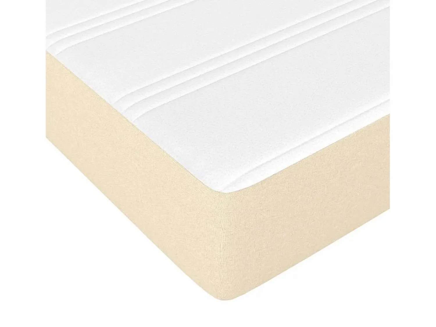 Sale Colchón de muelles ensacados tela color crema 90x190x20 cm ES386969 Colchones - 90X190Cm