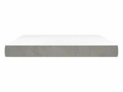 Outlet Colchón de muelles ensacados terciopelo gris claro 180x200x20cm ES587553 Colchones - 180X200Cm
