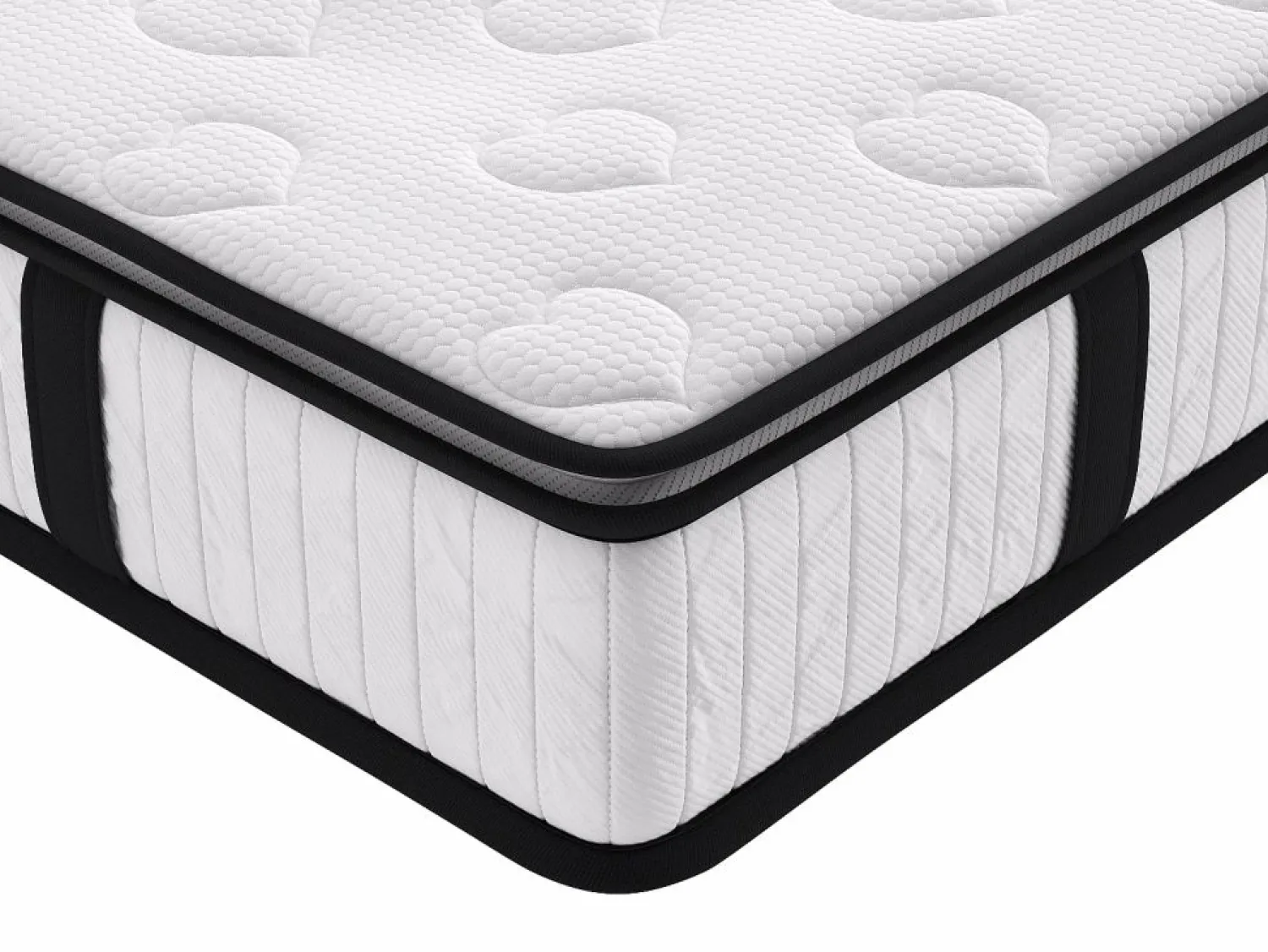 Best Ysmée Colchón de muelles ensacados confort 200x200 AMERICAN DREAM Blanco