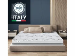 The White Stone Colchón Doble 150 x 220 Memory Foam | Premium Quality | altura 22 cm | Made in Italy