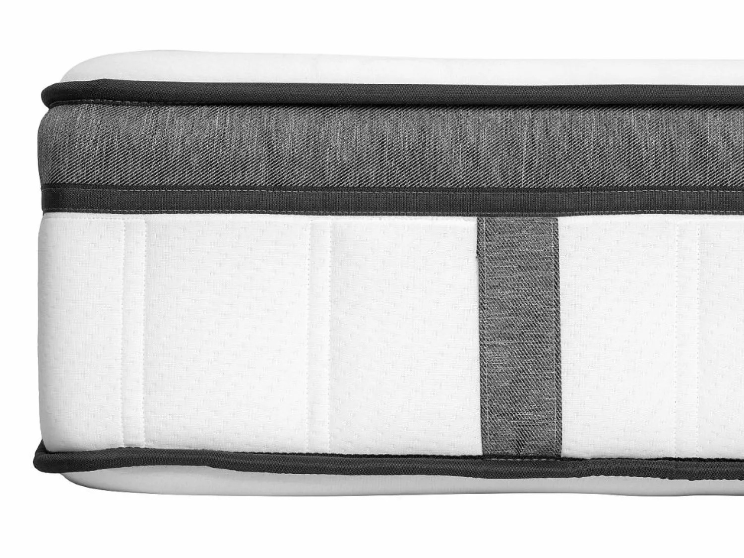 Clearance Colchón híbrido 180 x 200 cm king size Muelles ensacados + Espuma viscoelástica - OLIANE de Colchón Muelles Ensacados|Colchón Memoria De Forma