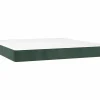 Hot Colchón muelles ensacados terciopelo verde oscuro 160x200x20 cm ES395586 Colchones - 160X200Cm